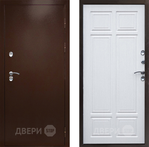 Дверь Престиж TERMO с терморазрывом Снегирь Медь Премиум Лиственница белая в Жуковский