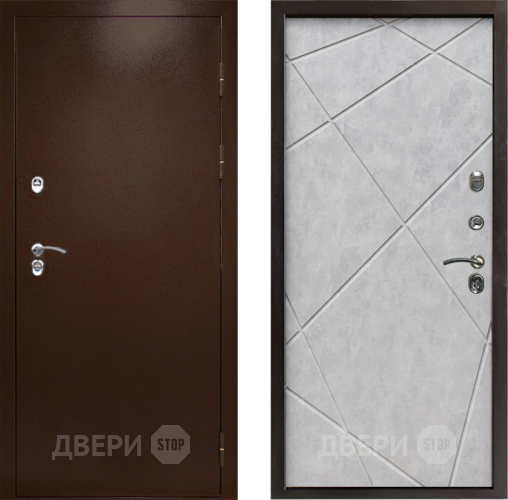 Входная металлическая Дверь Престиж TERMO с терморазрывом Снегирь Медь Лучи Бетон светлый в Жуковский