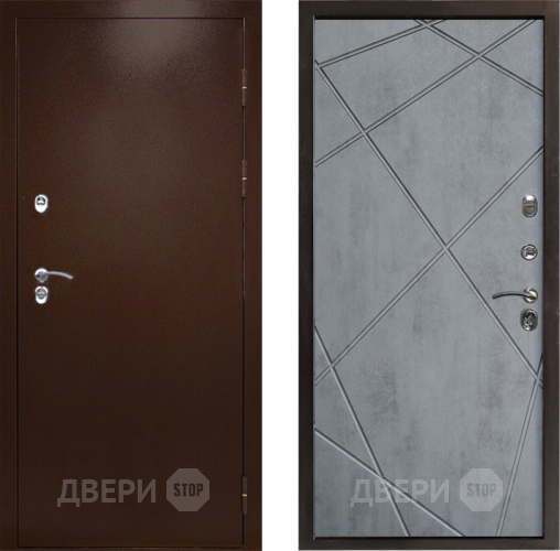 Входная металлическая Дверь Престиж TERMO с терморазрывом Снегирь Медь Лучи Бетон темный в Жуковский
