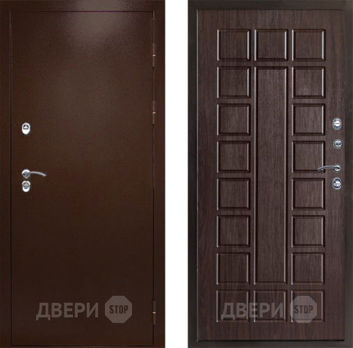 Входная металлическая Дверь Престиж TERMO с терморазрывом Снегирь Медь Престиж Венге в Жуковский
