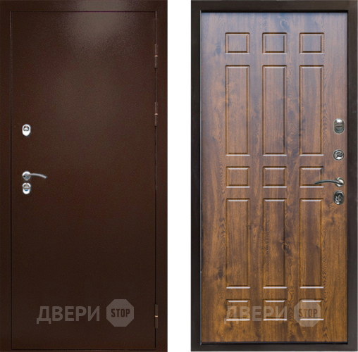 Входная металлическая Дверь Престиж TERMO с терморазрывом Снегирь Медь Спарта Дуб в Жуковский