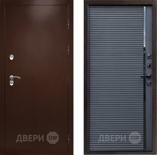 Входная металлическая Дверь Престиж TERMO с терморазрывом Снегирь Медь Porte Черный кварц в Жуковский