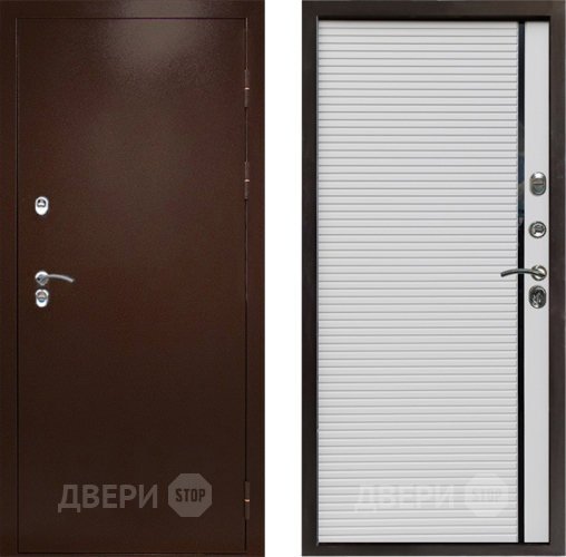Входная металлическая Дверь Престиж TERMO с терморазрывом Снегирь Медь Porte Белый в Жуковский