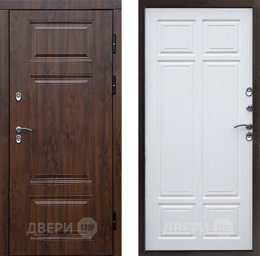 Входная металлическая Дверь Престиж TERMO с терморазрывом Премиум Орех Премиум Лиственница белая в Жуковский