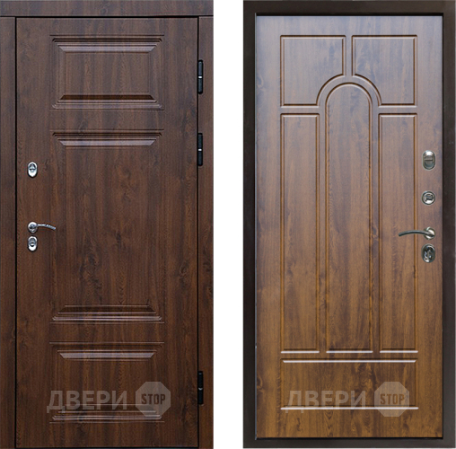 Входная металлическая Дверь Престиж TERMO с терморазрывом Премиум Орех Арка Дуб в Жуковский