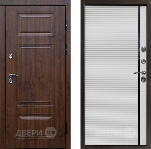 Дверь Престиж TERMO с терморазрывом Премиум Орех Porte Белый в Жуковский