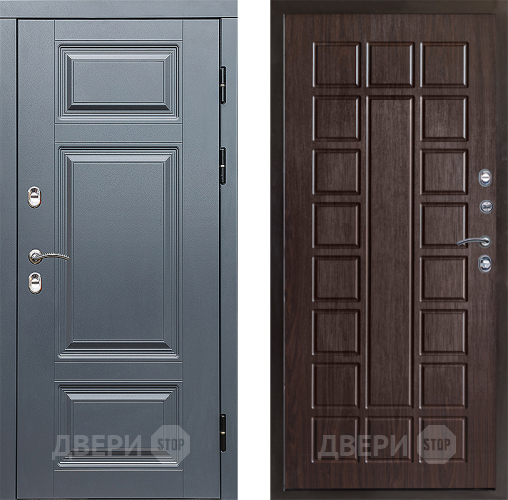 Входная металлическая Дверь Престиж TERMO с терморазрывом Премиум Грэй Престиж Венге в Жуковский