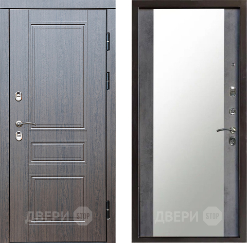 Дверь Престиж TERMO с терморазрывом Классика Зеркало Бетон темный в Жуковский