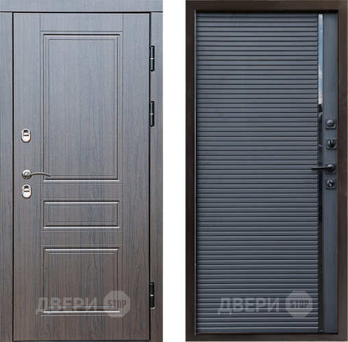Входная металлическая Дверь Престиж TERMO с терморазрывом Классика Porte Черный кварц в Жуковский