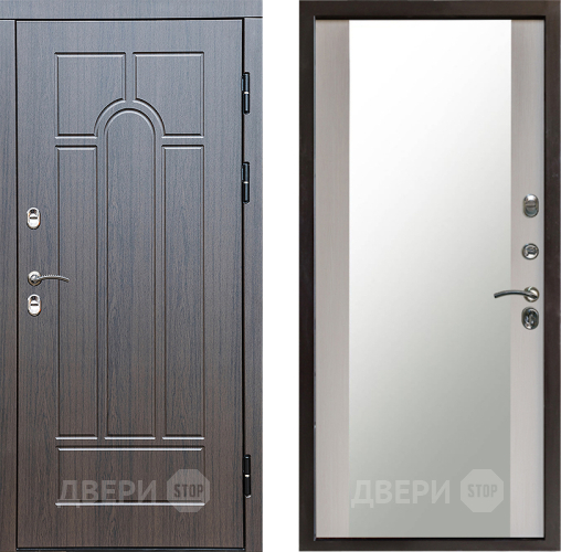 Дверь Престиж TERMO с терморазрывом Арка Зеркало Лиственница белая в Жуковский