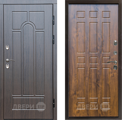 Входная металлическая Дверь Престиж TERMO с терморазрывом Арка Спарта Дуб в Жуковский