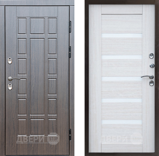 Входная металлическая Дверь Престиж TERMO с терморазрывом Престиж Царга Лиственница белая в Жуковский