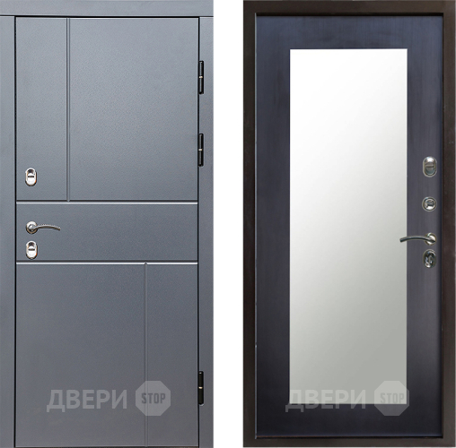 Дверь Престиж TERMO с терморазрывом Горизонт Грэй Зеркало пастораль Венге в Жуковский