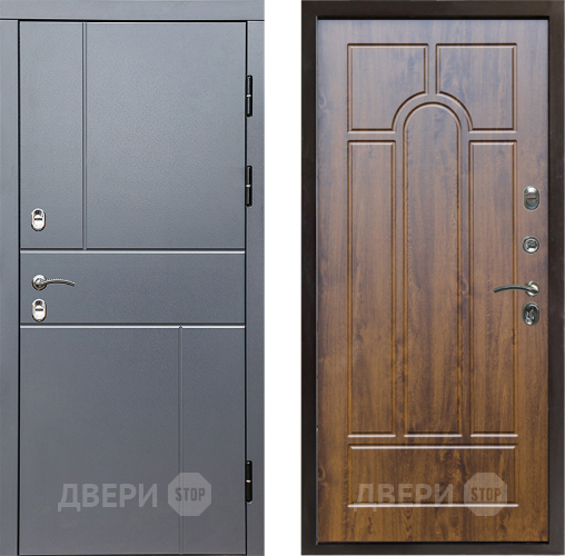 Входная металлическая Дверь Престиж TERMO с терморазрывом Горизонт Грэй Арка Дуб в Жуковский