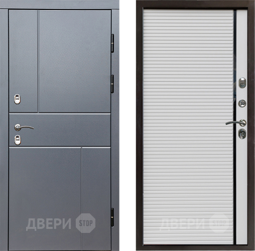 Дверь Престиж TERMO с терморазрывом Горизонт Грэй Porte Белый в Жуковский