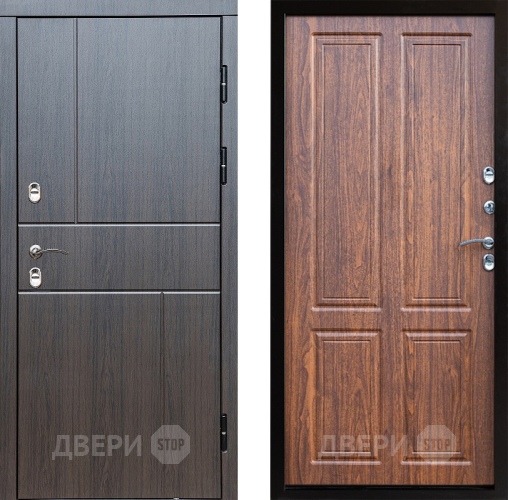 Входная металлическая Дверь Престиж TERMO с терморазрывом Горизонт Венге Премиум Орех светлый в Жуковский