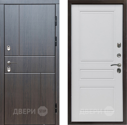 Дверь Престиж TERMO с терморазрывом Горизонт Венге Классика Белый матовый в Жуковский