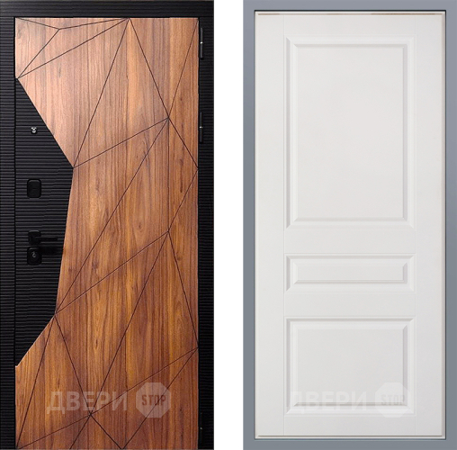 Дверь Заводские двери Морра Стокгольм Белый софт в Жуковский