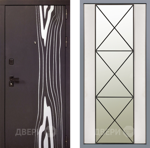 Дверь Заводские двери Леванте Зеркало Перфекто Структурное дерево в Жуковский