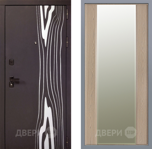 Дверь Заводские двери Леванте Зеркало Макси Беленый дуб в Жуковский