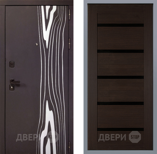 Дверь Заводские двери Леванте СБ-1 орех тисненый в Жуковский