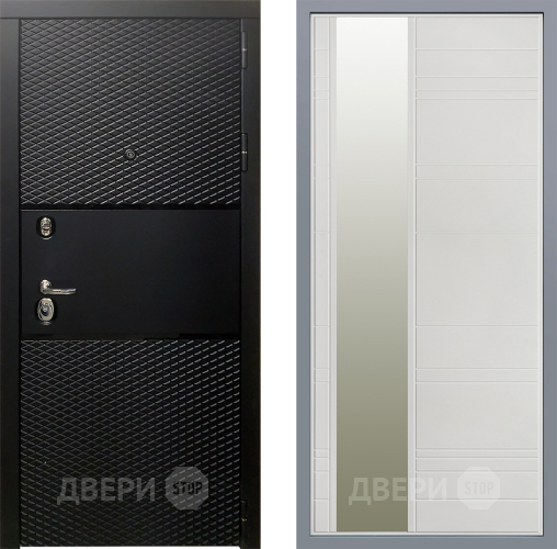 Дверь Заводские двери Тефлон Зеркало Лира Белый софт в Жуковский