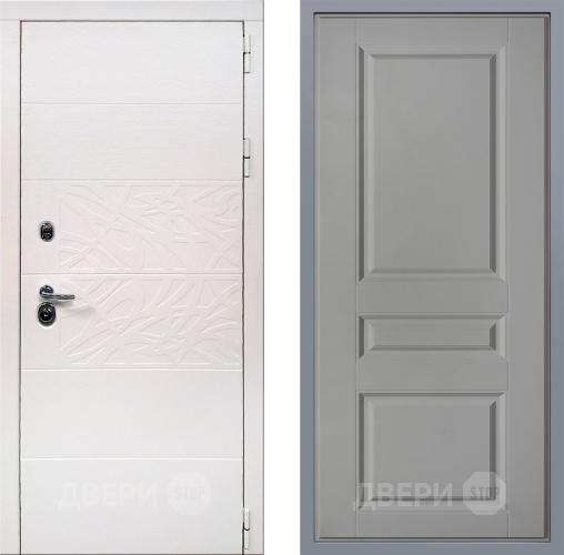 Дверь Заводские двери Дэко Вайт Стокгольм Грей софт в Жуковский