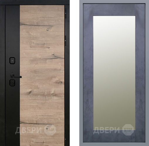 Дверь Заводские двери Ларте Зеркало Модерн Бетон темный в Жуковский