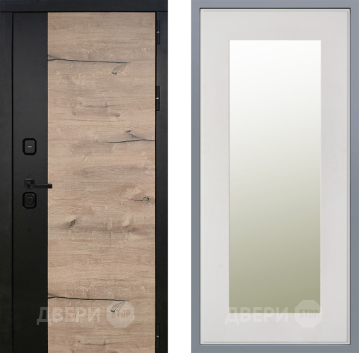 Дверь Заводские двери Ларте Зеркало Модерн Белый софт в Жуковский