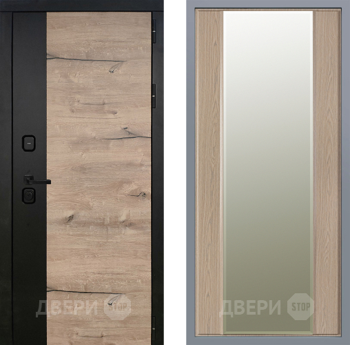 Дверь Заводские двери Ларте Зеркало Макси Беленый дуб в Жуковский