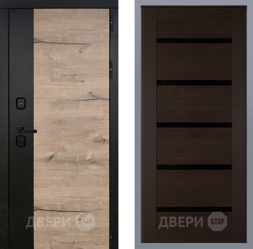 Дверь Заводские двери Ларте СБ-1 орех тисненый в Жуковский