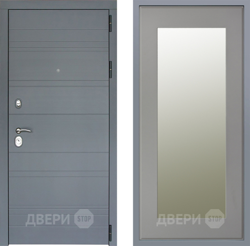 Дверь Заводские двери Лира Софт графит Зеркало Модерн Грей софт в Жуковский