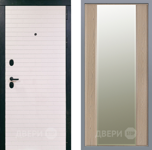 Дверь Заводские двери Сохо Зеркало Макси Беленый дуб в Жуковский