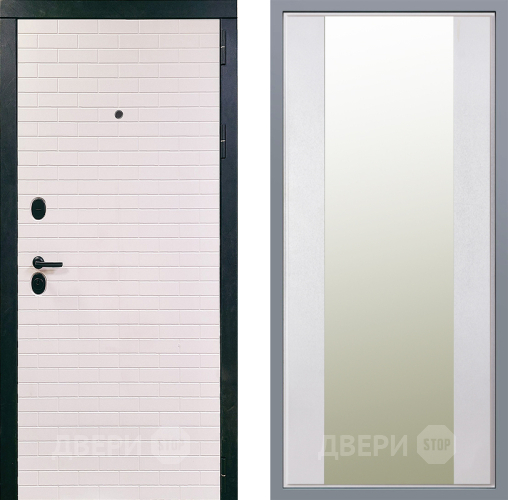 Дверь Заводские двери Сохо Зеркало Макси Белый шелк в Жуковский