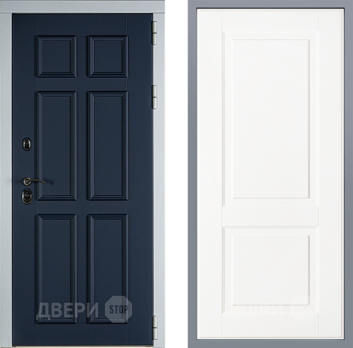 Дверь Заводские двери Стокгольм Доррен Белый софт в Жуковский