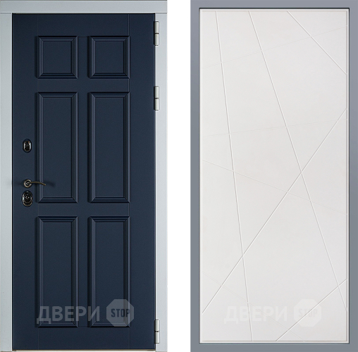 Дверь Заводские двери Стокгольм Флитта Белый софт в Жуковский
