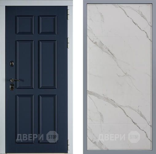 Дверь Заводские двери Стокгольм Тривия Мрамор белый в Жуковский