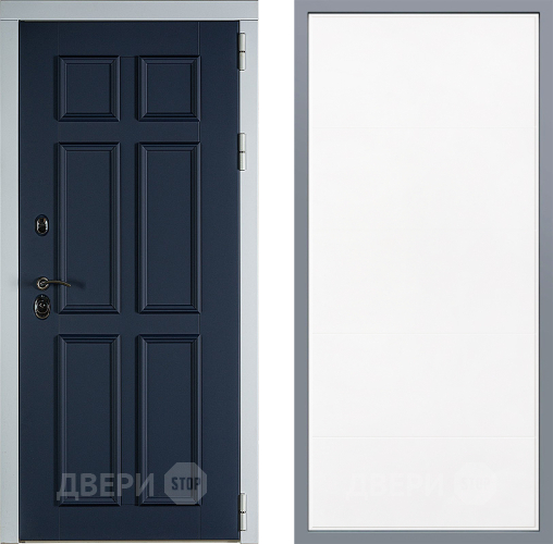 Дверь Заводские двери Стокгольм Тривия Белый софт в Жуковский