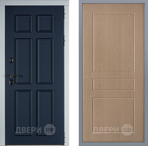 Дверь Заводские двери Стокгольм К-2 Беленый дуб в Жуковский