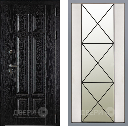 Дверь Заводские двери Мюнхен Зеркало Перфекто Структурное дерево в Жуковский