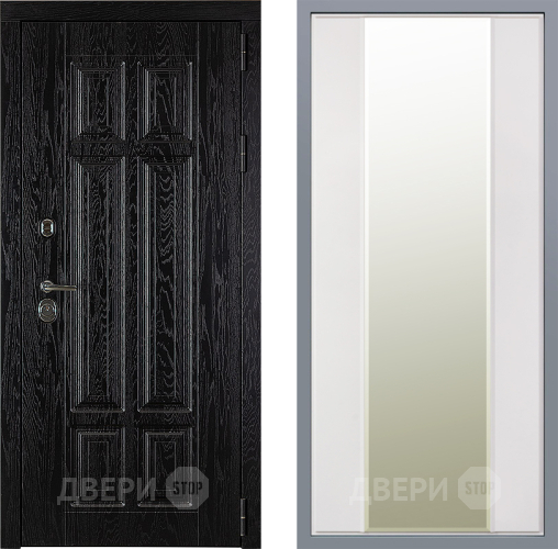 Дверь Заводские двери Мюнхен Зеркало Макси Белый матовый в Жуковский