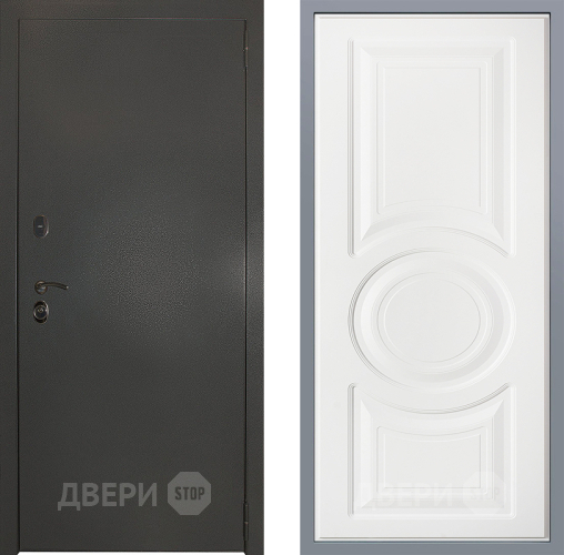 Дверь Заводские двери Эталон 3к антик серебро Неаполь Лофт белый в Жуковский