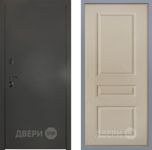 Дверь Заводские двери Эталон 3к антик серебро Стокгольм Шампань в Жуковский