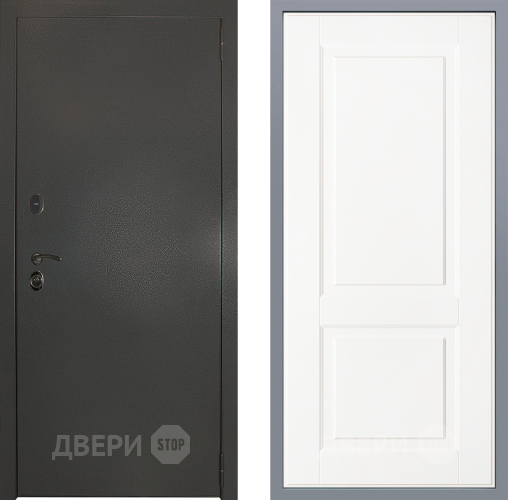 Дверь Заводские двери Эталон 3к антик серебро Доррен Белый софт в Жуковский