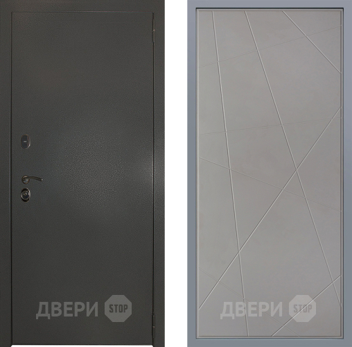 Дверь Заводские двери Эталон 3к антик серебро Флитта Грей софт в Жуковский