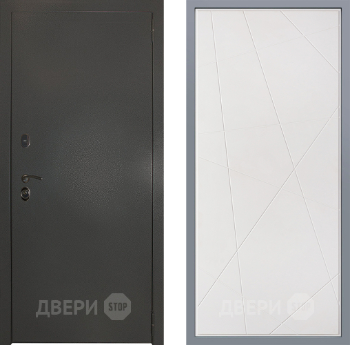 Дверь Заводские двери Эталон 3к антик серебро Флитта Белый софт в Жуковский