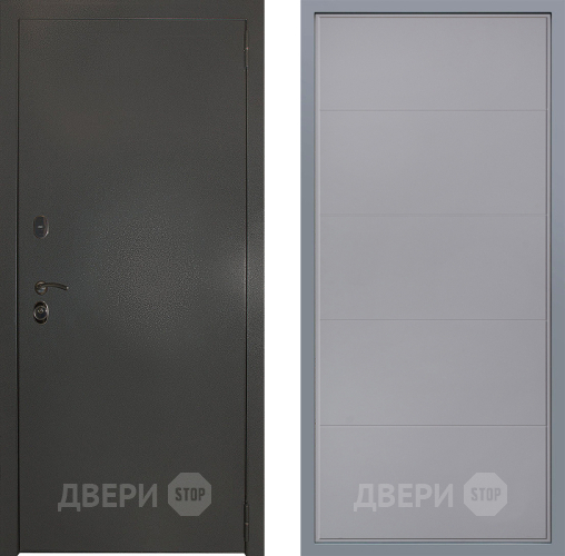 Дверь Заводские двери Эталон 3к антик серебро Тривия Грей софт в Жуковский