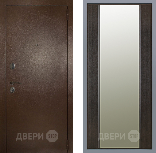 Дверь Заводские двери Эталон 3к антик медь Зеркало Макси Венге в Жуковский