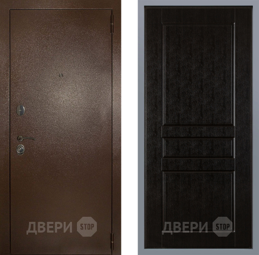 Дверь Заводские двери Эталон 3к антик медь К-2 Венге в Жуковский
