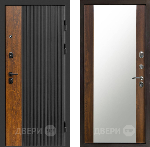 Входная металлическая Дверь Престиж Prestizh Зеркало Дуб в Жуковский